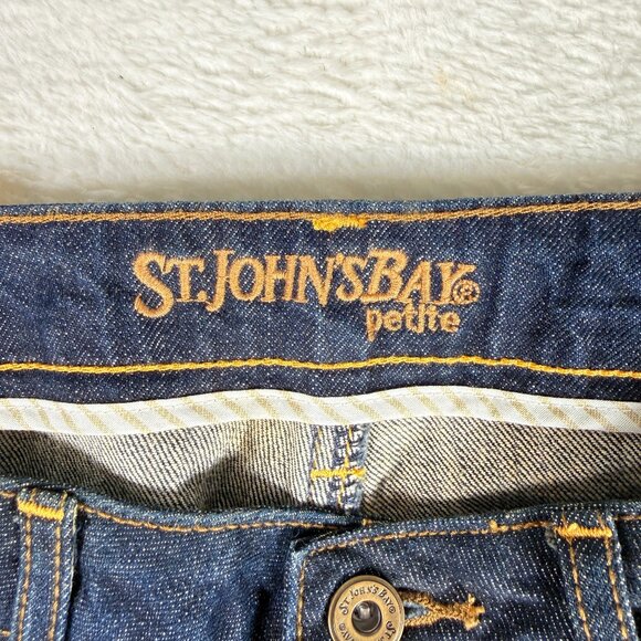 ST JOHN'S BAY WOMEN'S SECRETLY‎ SLENDER CLASSIC FIT JEANS Bootcut 12P NWT - Picture 2 of 10